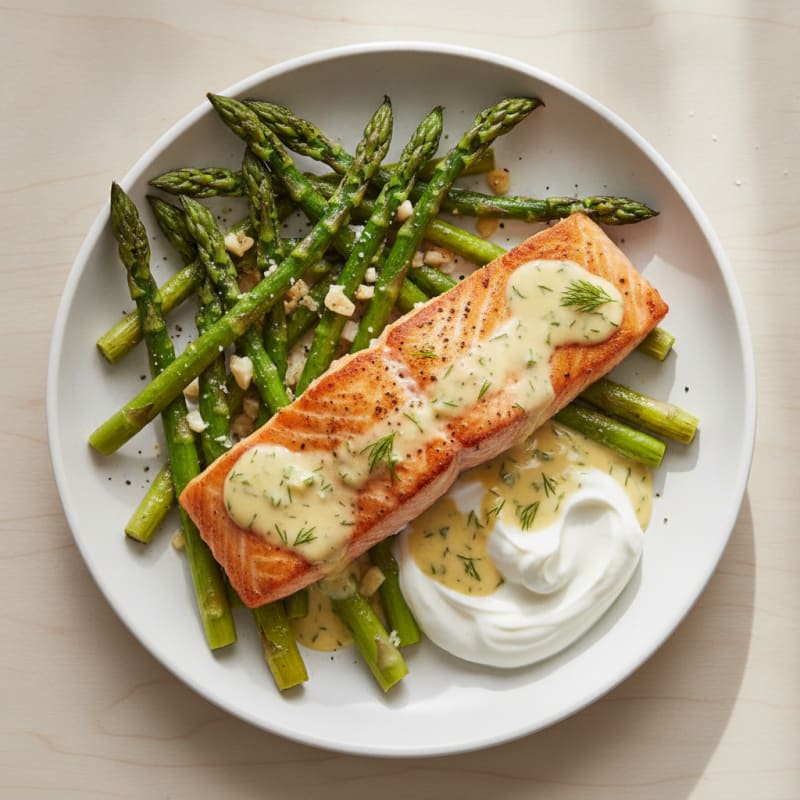 Pan-Seared Salmon with Lemon-Dill Sauce