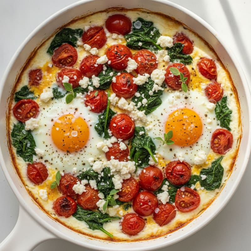 Baked Eggs with Roasted Tomatoes