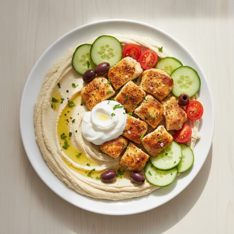 Mediterranean Herb Hummus Platter