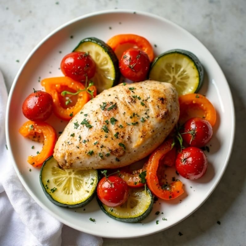 Sheet Pan Lemon Herb Chicken and Roasted Vegetables