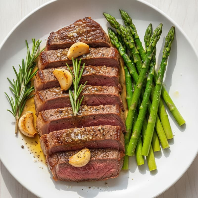 Pan-Seared Steak with Garlic Herb Butter