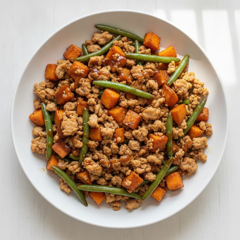 Savory Ground Turkey Sweet Potato Bowl