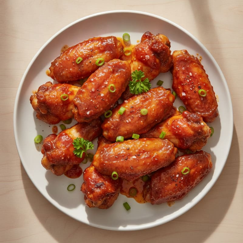 Sweet and Spicy BBQ Chicken Wings