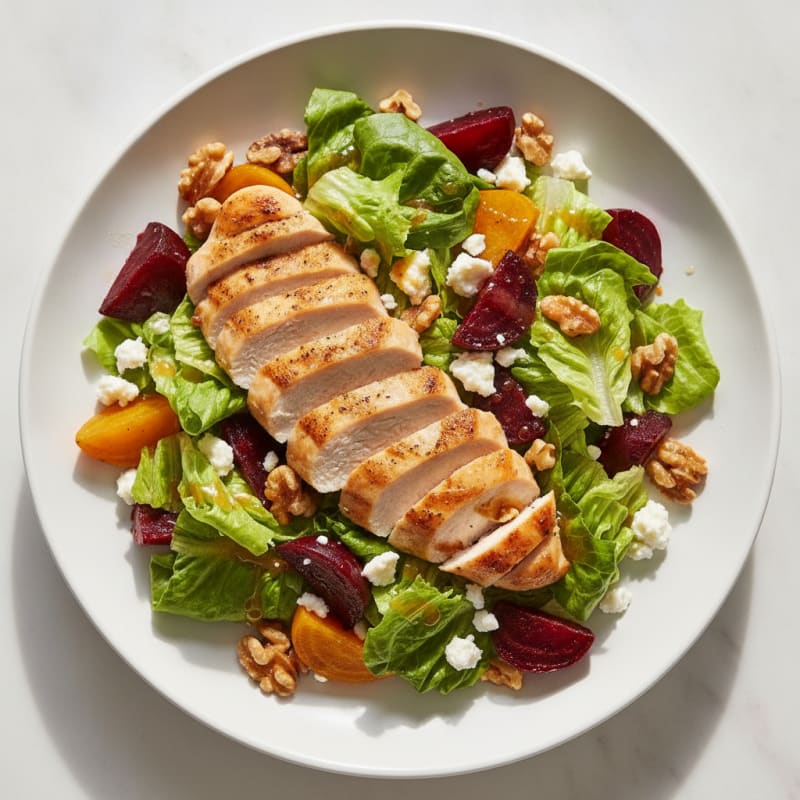 Butter Lettuce Salad with Roasted Beets