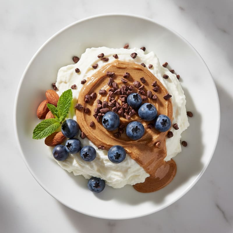 Greek Yogurt Protein Pudding with Almond Butter