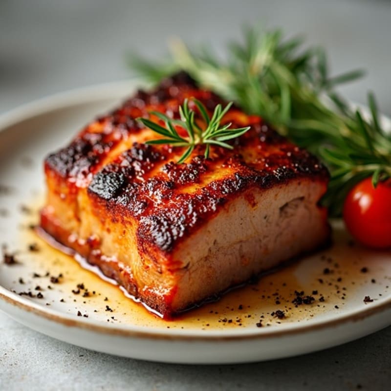 Slow-Roasted Pork Belly with Crispy Skin