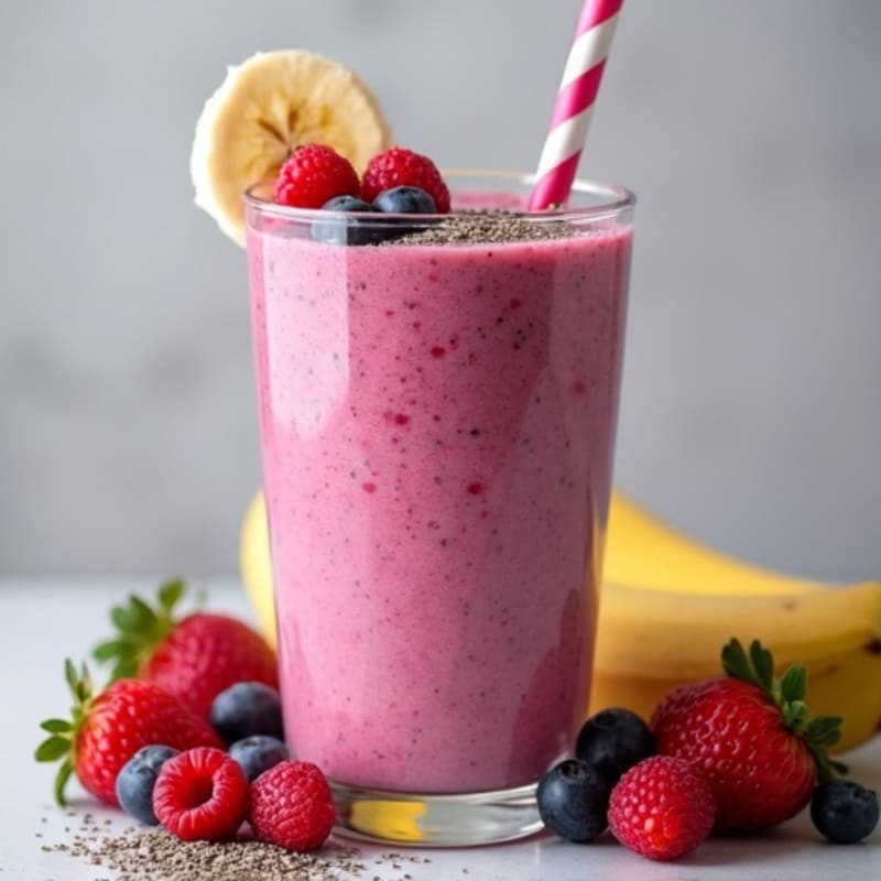 Triple Berry Protein Power Smoothie