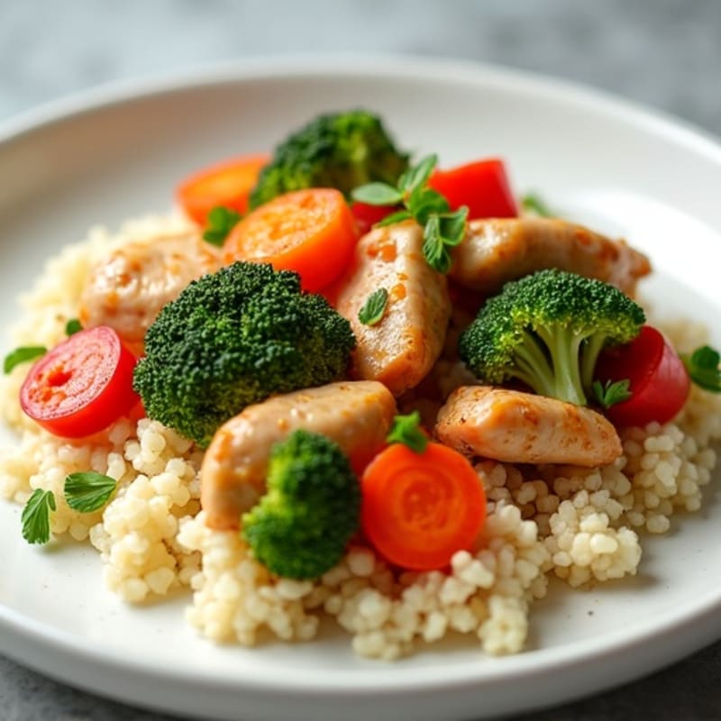 Cauliflower Rice Chicken Stir-Fry