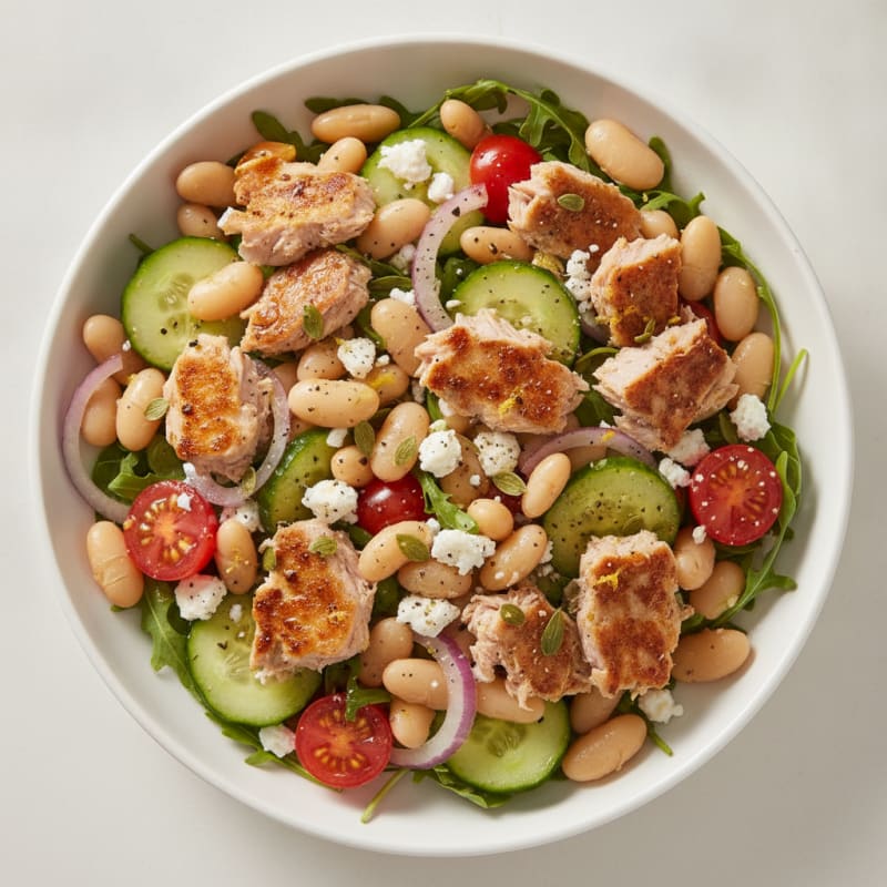 Mediterranean Tuna and White Bean Salad