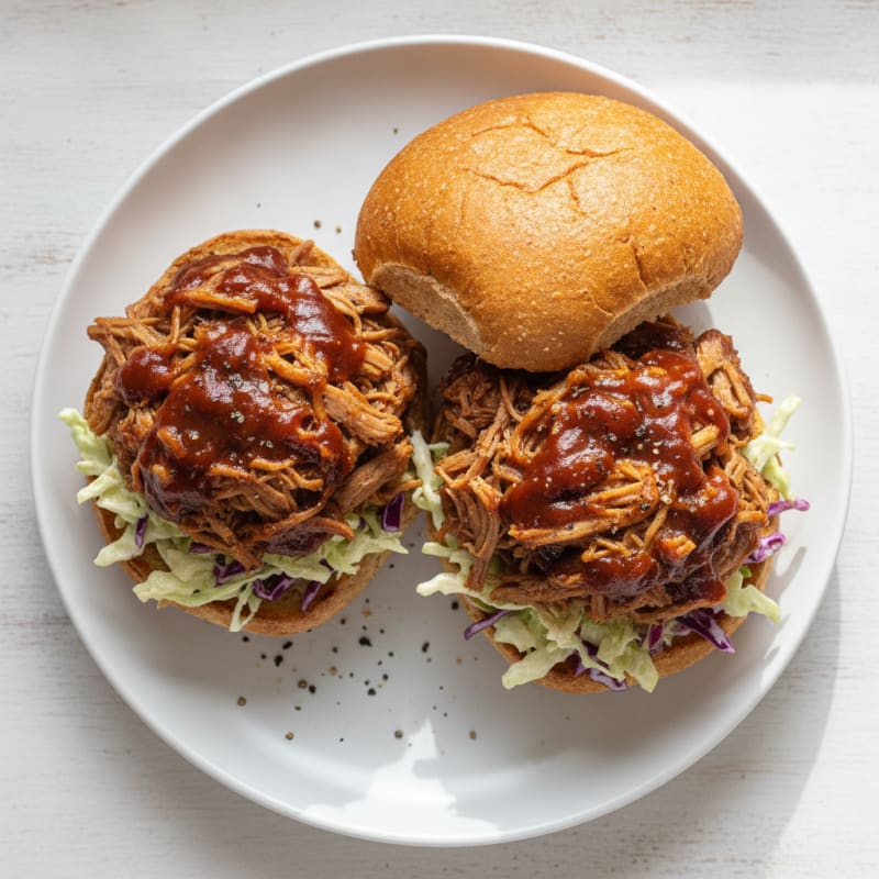 Slow-Cooked BBQ Pulled Pork Sandwiches