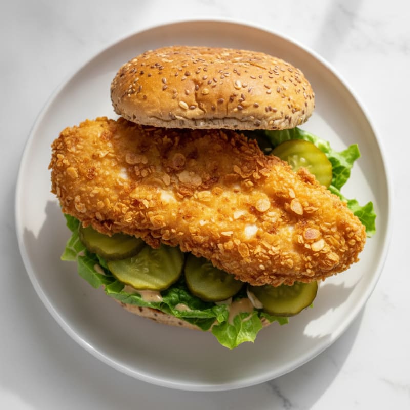 Buttermilk Fried Chicken Sandwich with Pickles