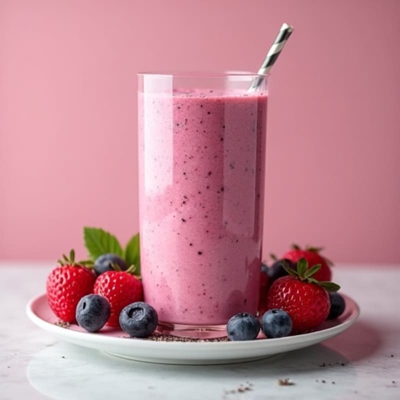 Creamy Berry Protein Smoothie