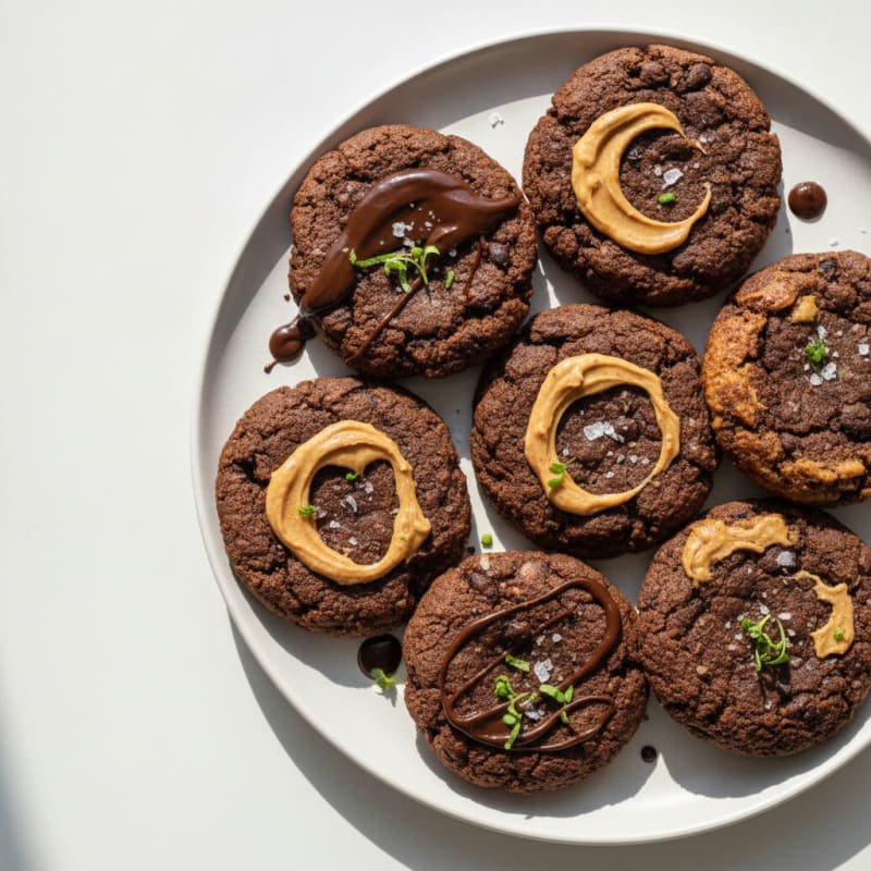 Black Bean Almond Butter Protein Cookies
