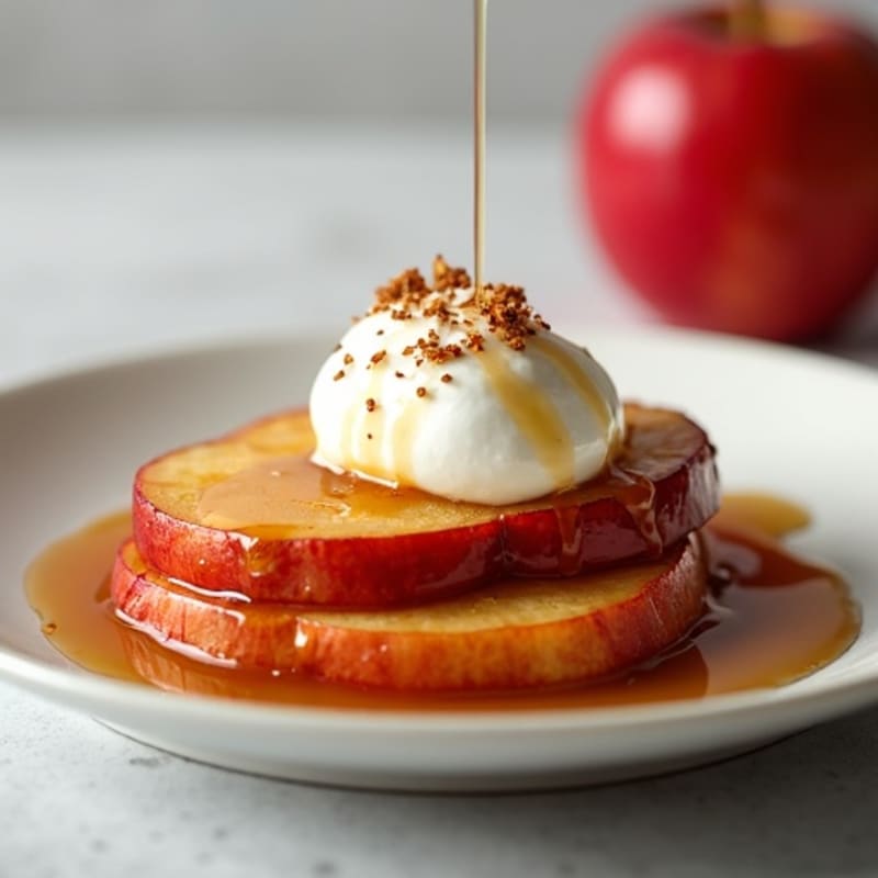 Cinnamon-Maple Baked Apple Slices with Greek Yogurt
