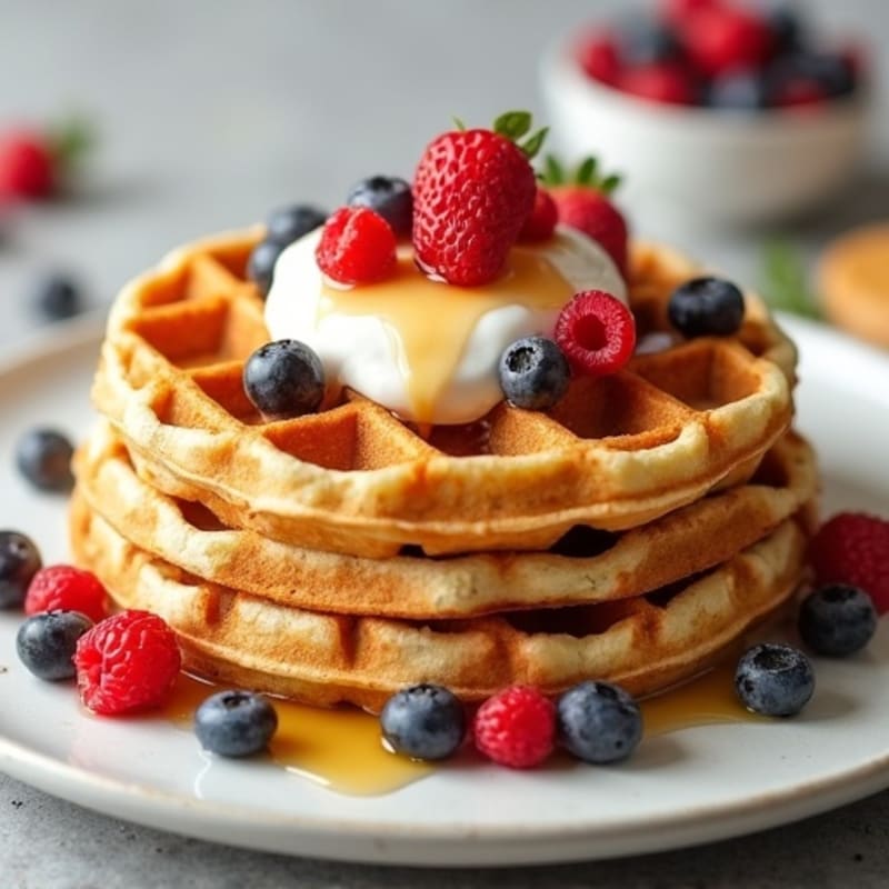Protein-Packed Almond Flour Waffles