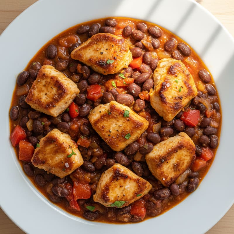 Smoky Chipotle Chicken and Black Bean Chili