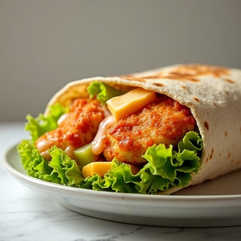 Crispy Buffalo Ranch Chicken Wrap