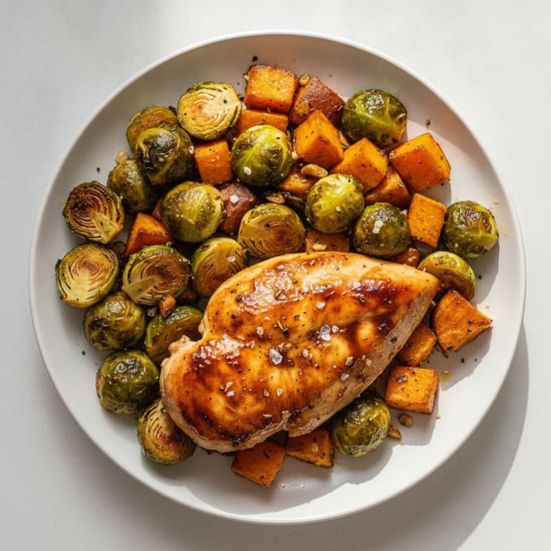 Balsamic-Glazed Chicken with Roasted Vegetables