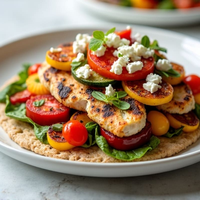 Hearty Roasted Vegetable Flatbread
