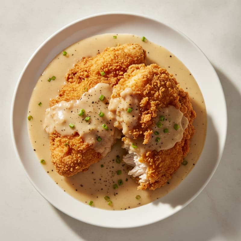 Buttermilk Fried Chicken with Creamy Gravy