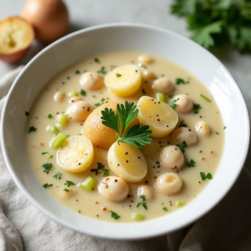 Healthy Creamy Clam and Potato Chowder