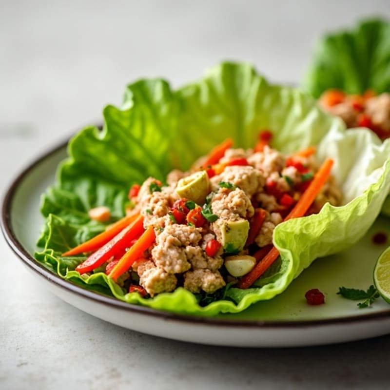 Spicy Sriracha Tuna Lettuce Wrap