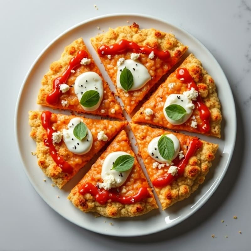 Crispy Buffalo Chicken Cauliflower Crust Pizza