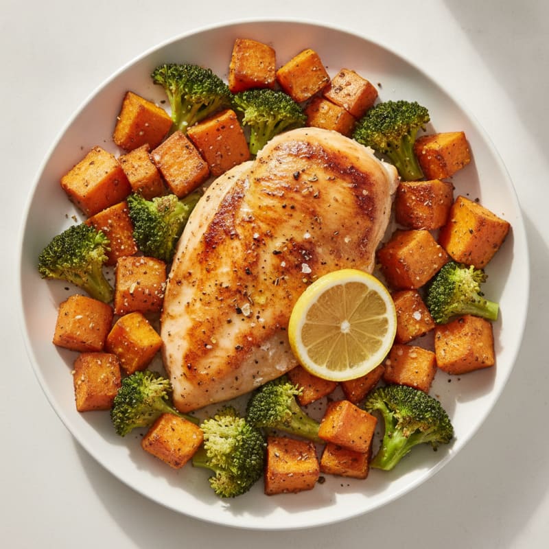Roasted Chicken Breast with Sweet Potatoes