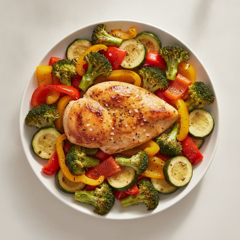 Lemon Herb Chicken with Roasted Vegetables