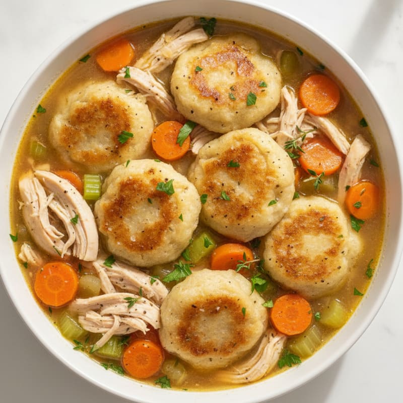 Homestyle Chicken and Herb Dumplings