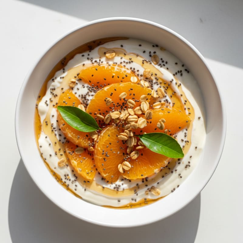 Orange Honey Chia Yogurt Power Bowl