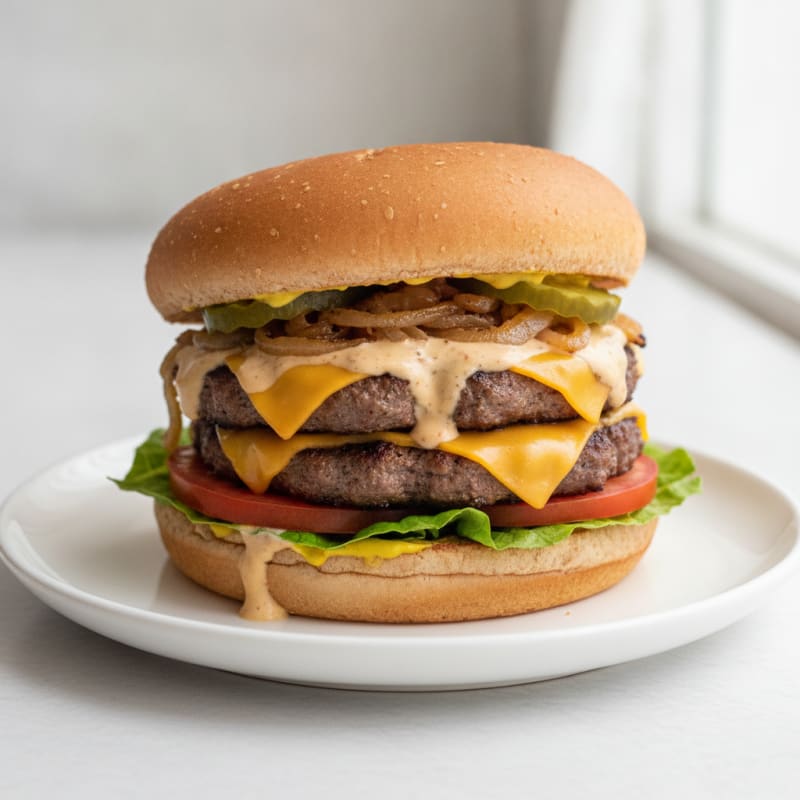 Classic Double-Double Animal Style Burger