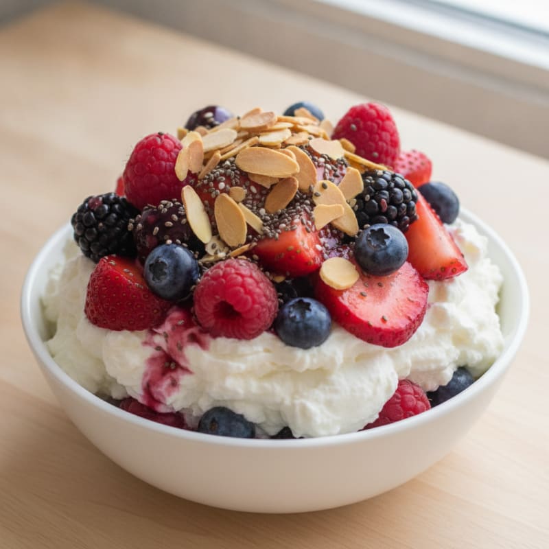 Creamy Greek Yogurt Protein Parfait with Mixed Berries