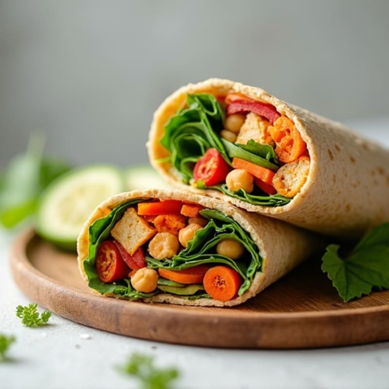 Fresh Veggie Hummus Wrap