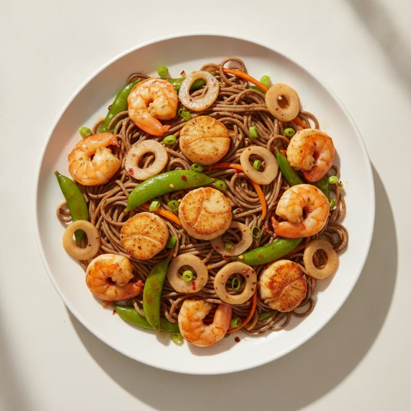 Seafood Water Chestnut Wok Noodles