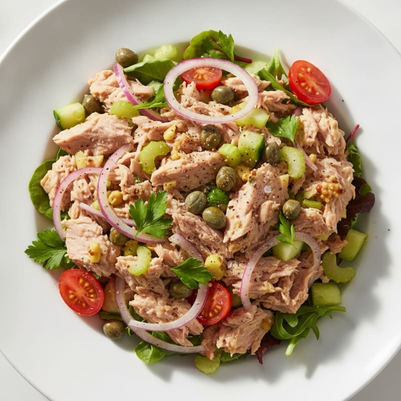 Mediterranean Tuna Salad with Capers