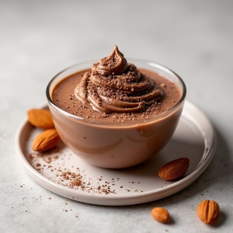 Silky Chocolate Protein Pudding with Chia Seeds