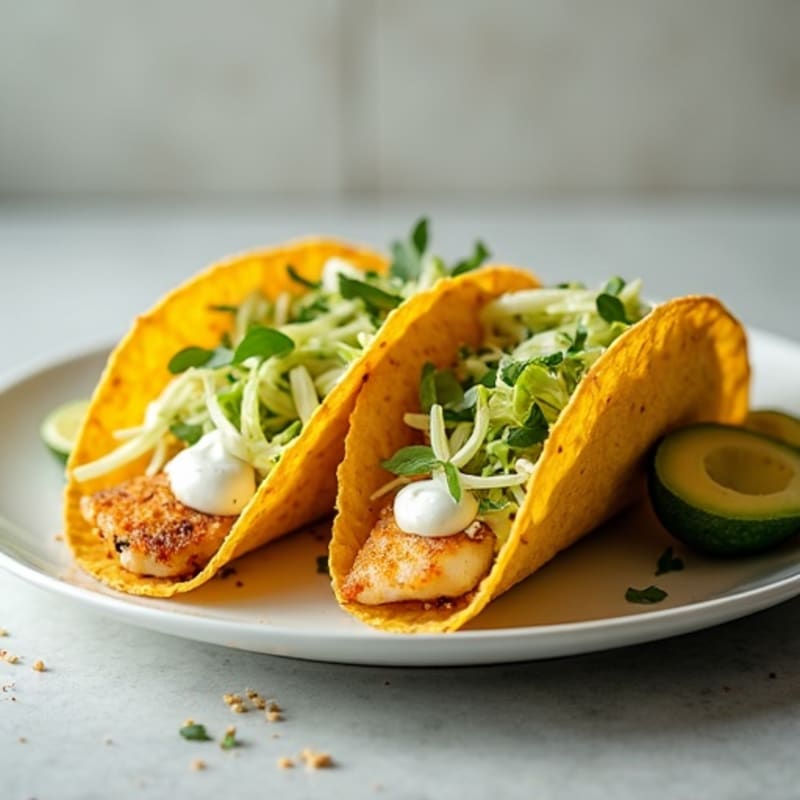 Crispy Fish Tacos with Zesty Cabbage Slaw