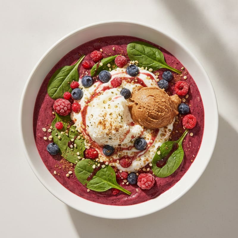 Berry-Almond Breakfast Smoothie
