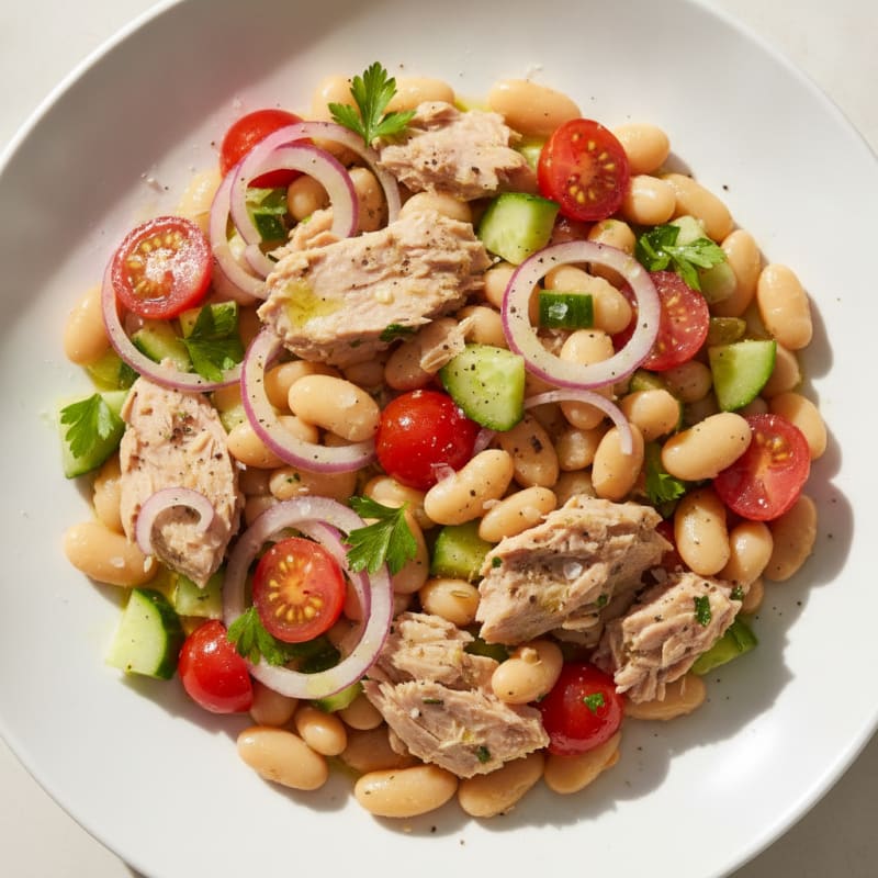 Mediterranean Tuna and White Bean Salad