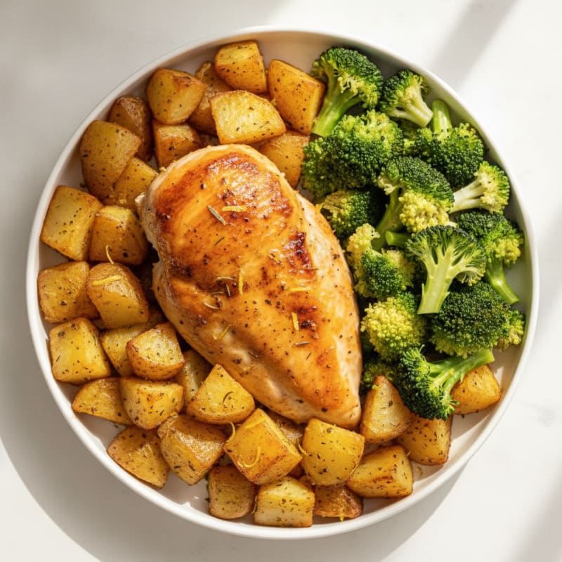 Lemon-Herb Roasted Chicken and Potatoes