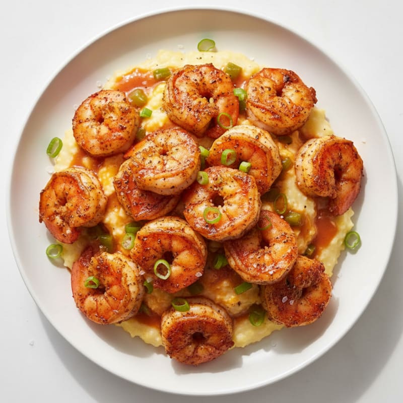 Cajun Shrimp with Creamy Grits
