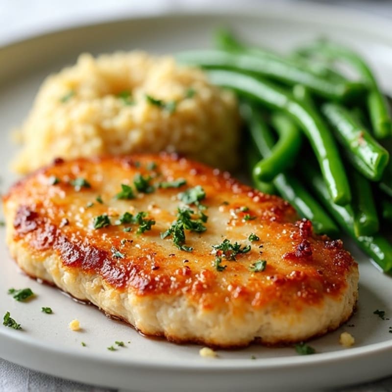 Pan-Seared Turkey Cutlets with Lemon-Garlic Green Beans