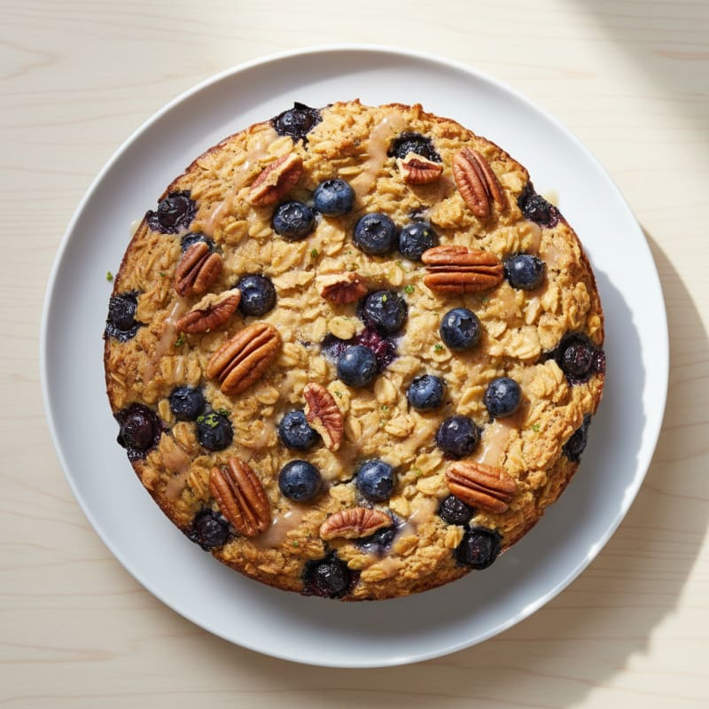 Blueberry Pecan Baked Oatmeal