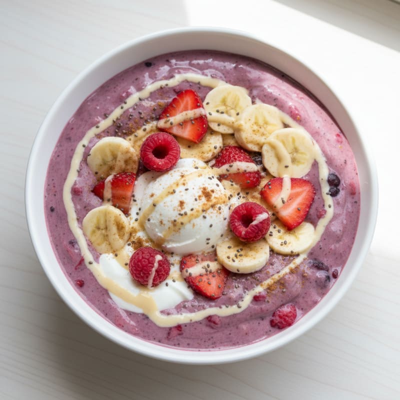 Creamy Berry Banana Smoothie