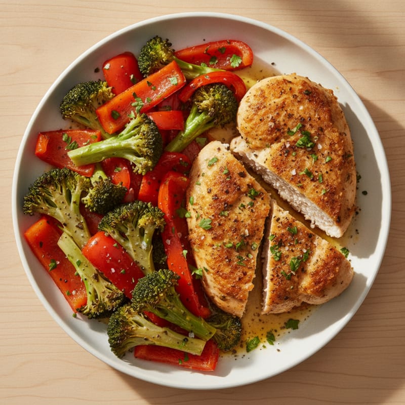 Garlic Herb Chicken with Roasted Vegetables
