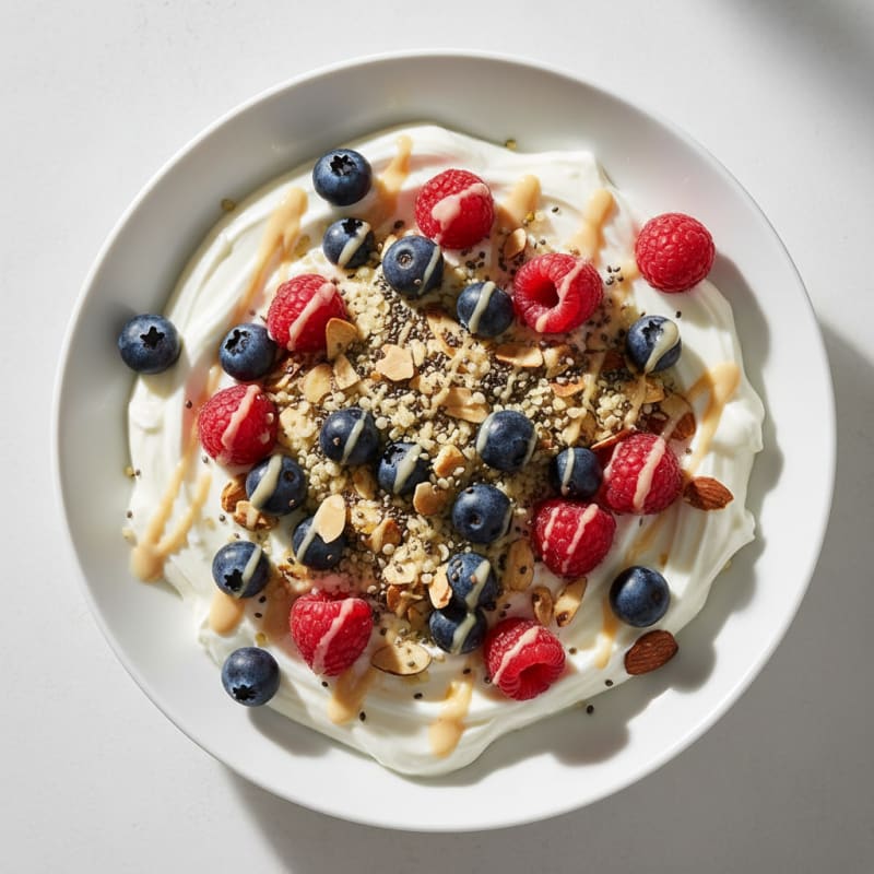 Creamy Berry Yogurt Crunch Bowl
