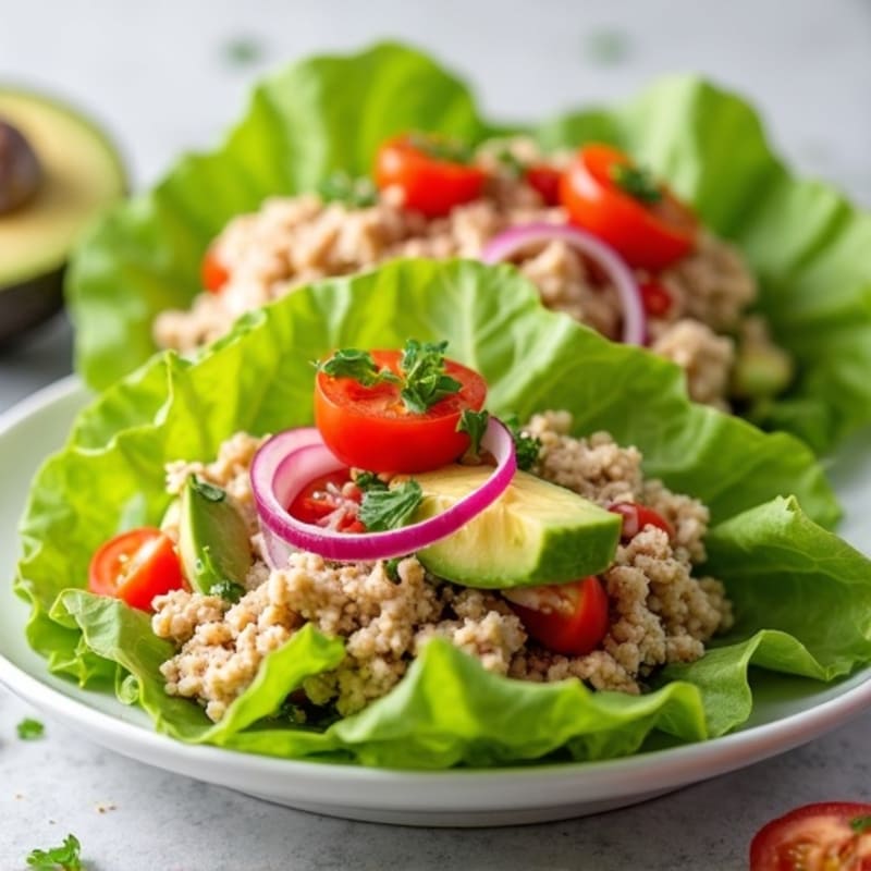Creamy Avocado Turkey Lettuce Wrap