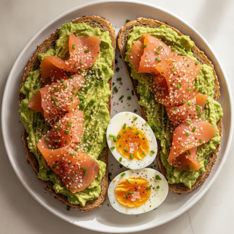 Soft-Boiled Eggs with Avocado Toast