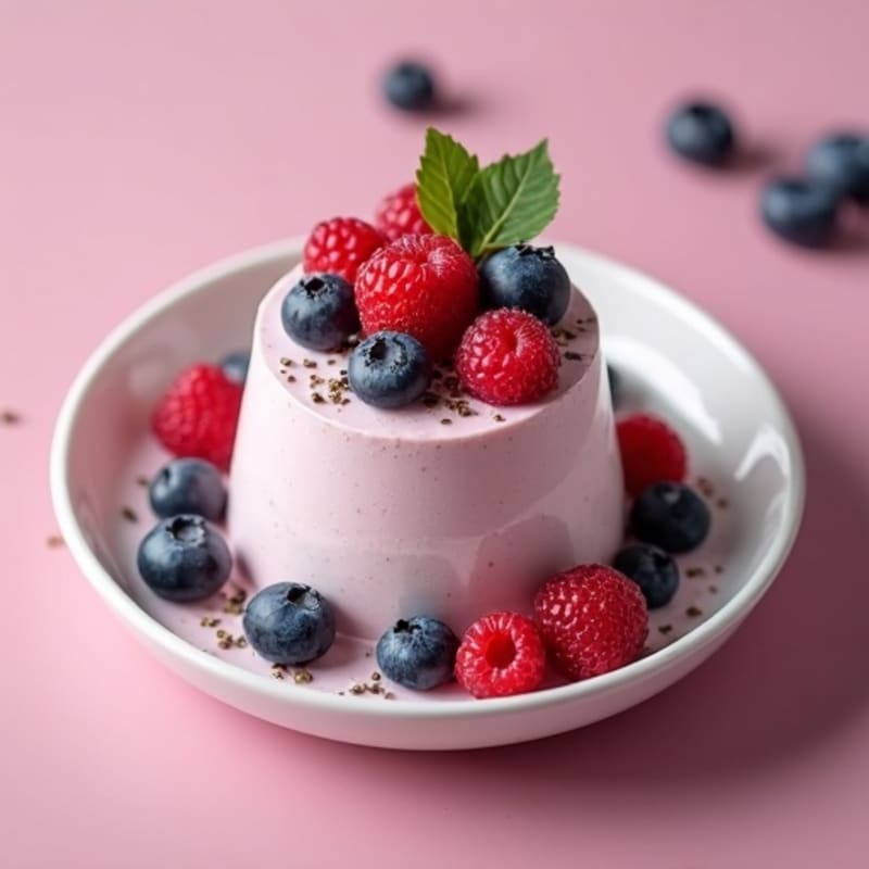 Silky Tofu Berry Protein Mousse